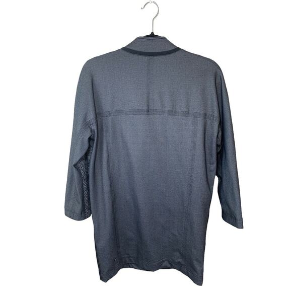 Lululemon XS Cocoon Car Coat Black Grey Snaps Oversized Jacket Pockets - Picture 3 of 9